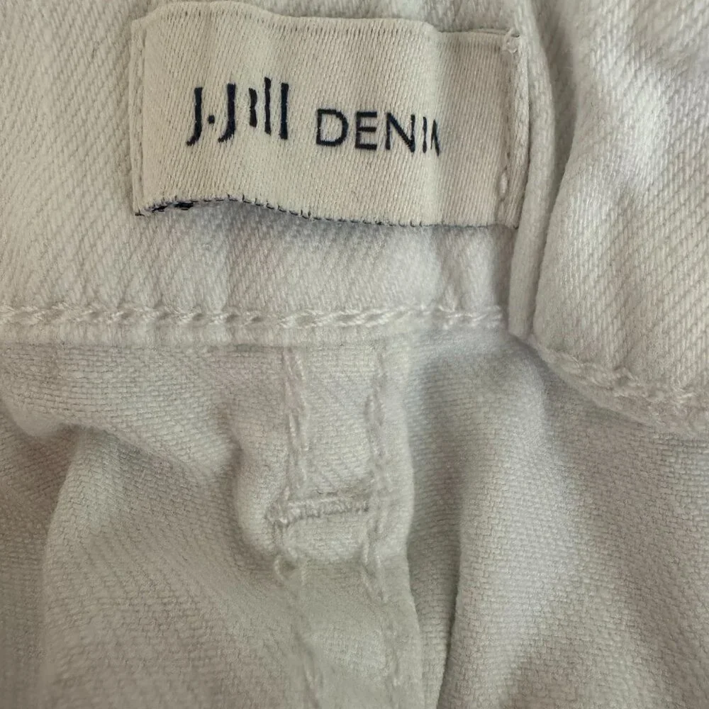 J. Jill White Jean Bermuda Shorts Size 18